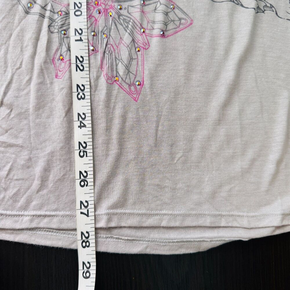 Key Top Womens Small Koala Bears Swarovski Rhinestone Tee Shirt Y2K Key Closet - Picture 10 of 11